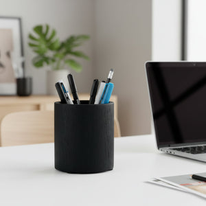 Adel Wooden Pen Holder - Black