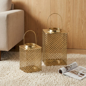 Joris Metal Lanterns, Set of 2 - Gold
