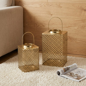 Joris Metal Lanterns, Set of 2 - Gold
