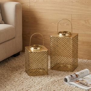 Joris Metal Lanterns, Set of 2 - Gold