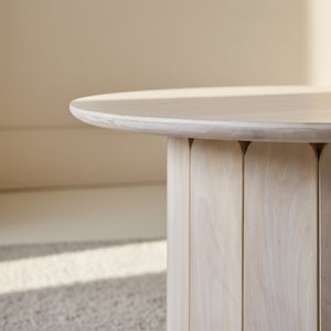 Olan Scallop Coffee Table - Whitewash