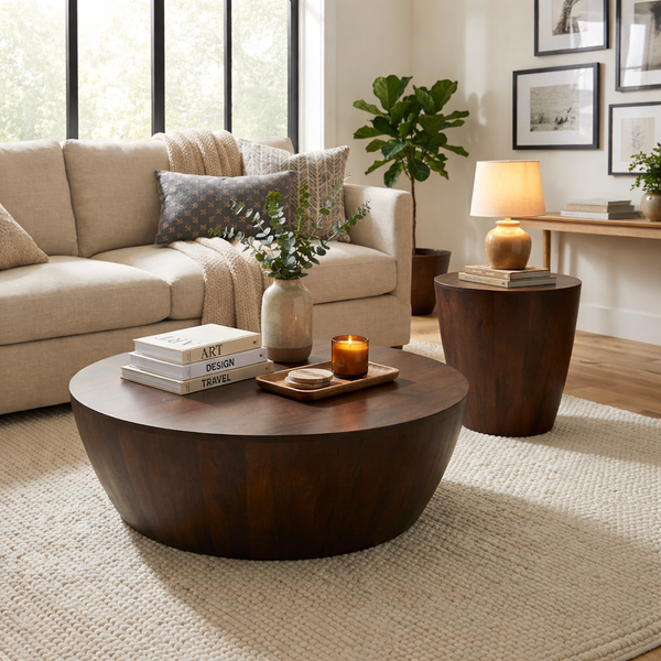 Owen Coffee & Side Table Set - Walnut
