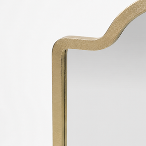 Mirza Wall Mirror With Metal Frame - Gold