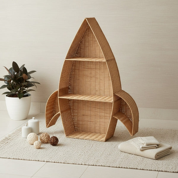 Apollo Rattan Storage Rack - Natural
