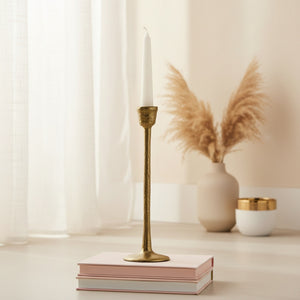 Shama Metal Candle Holder, Set of 2 - Gold