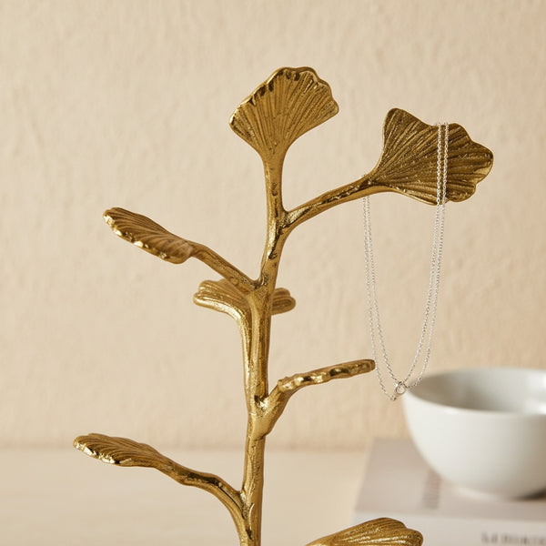 Lush Metal Tree Jewellery Organiser - Gold
