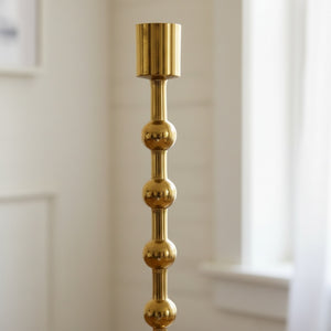 Nodes Metal Candle Holders, Set of 2 - Gold