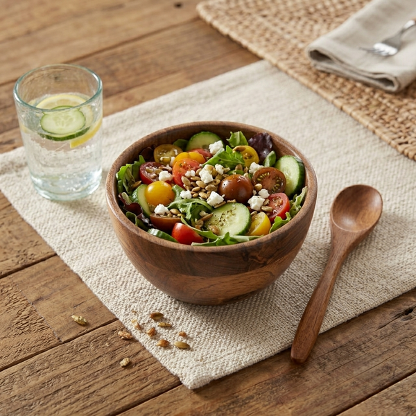 Scoop Wooden Serving Bowl, Small - Natural
