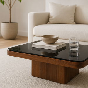 Rio Black Glass Coffee Table